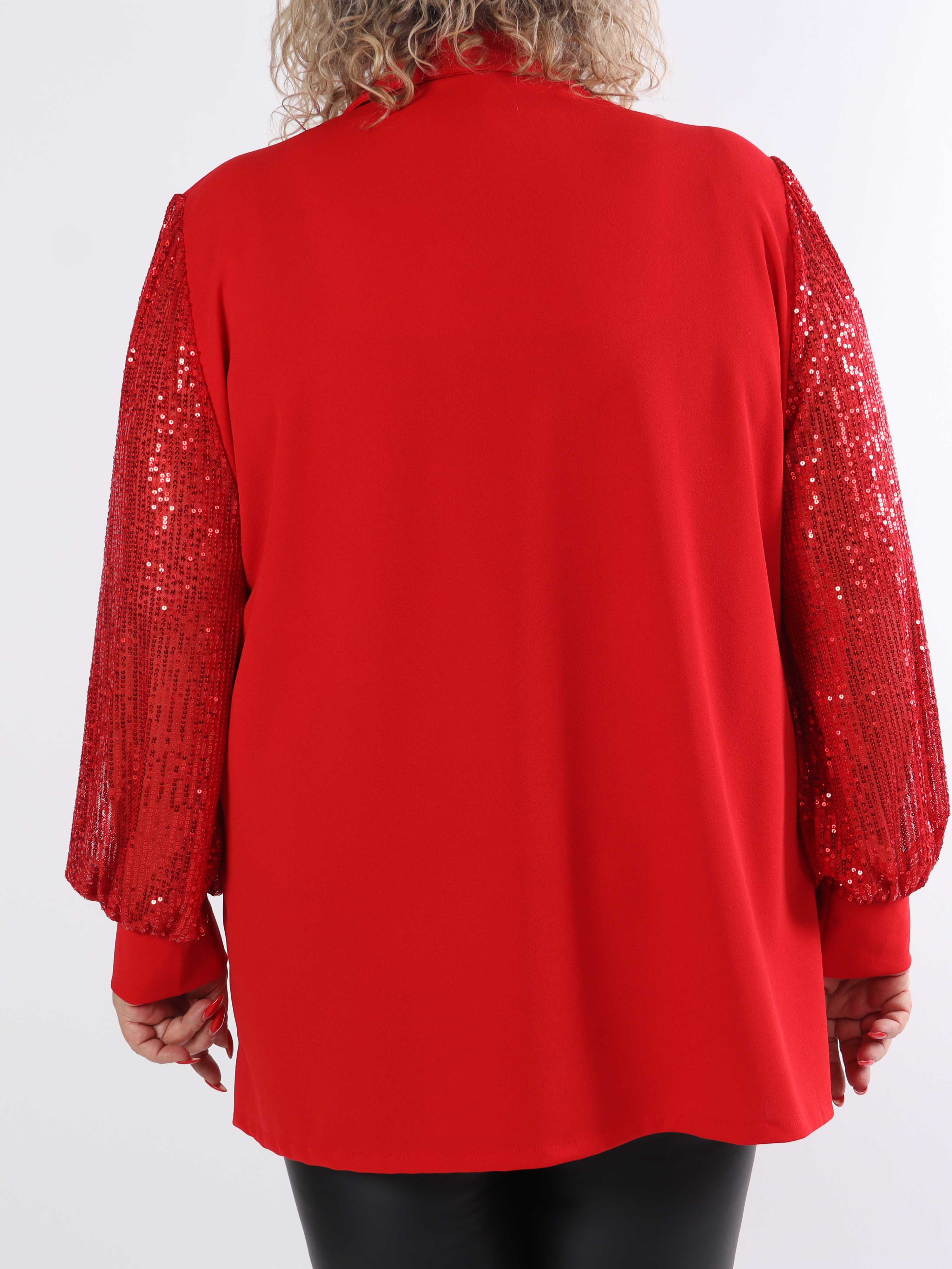 Kata - Oversized blazer med pailletærmer (bestseller)